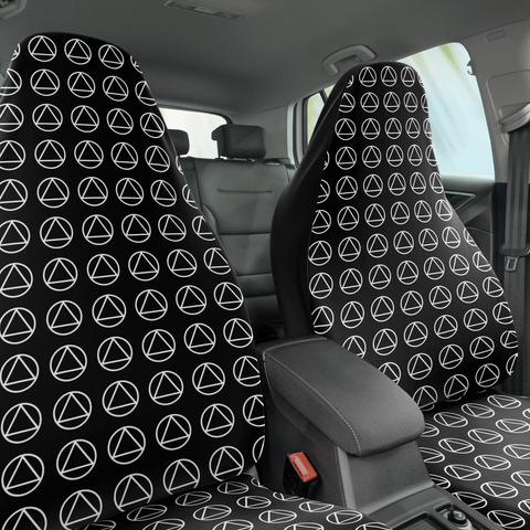 AA Logo Print Car Seat Covers (Set of 2)