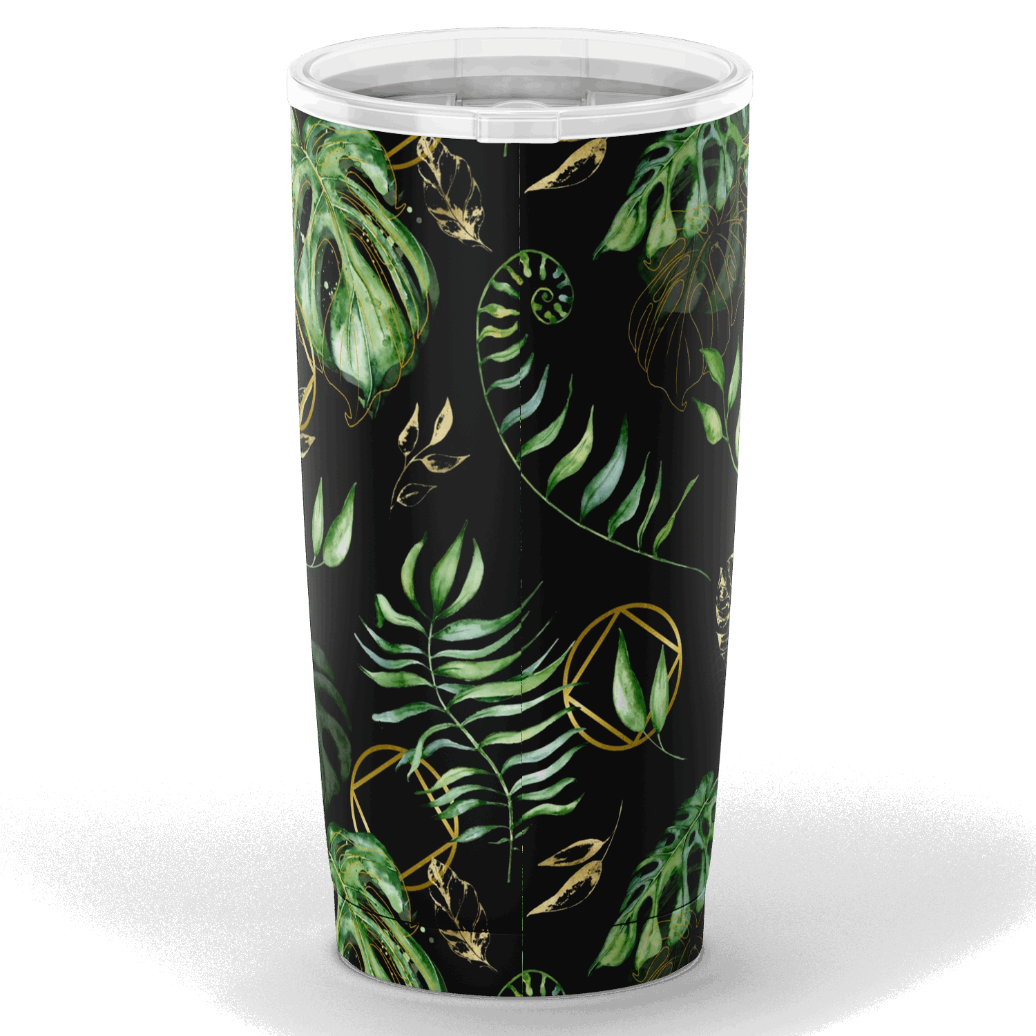NA Logo Tropical Pattern - Stainless Steel Tumbler