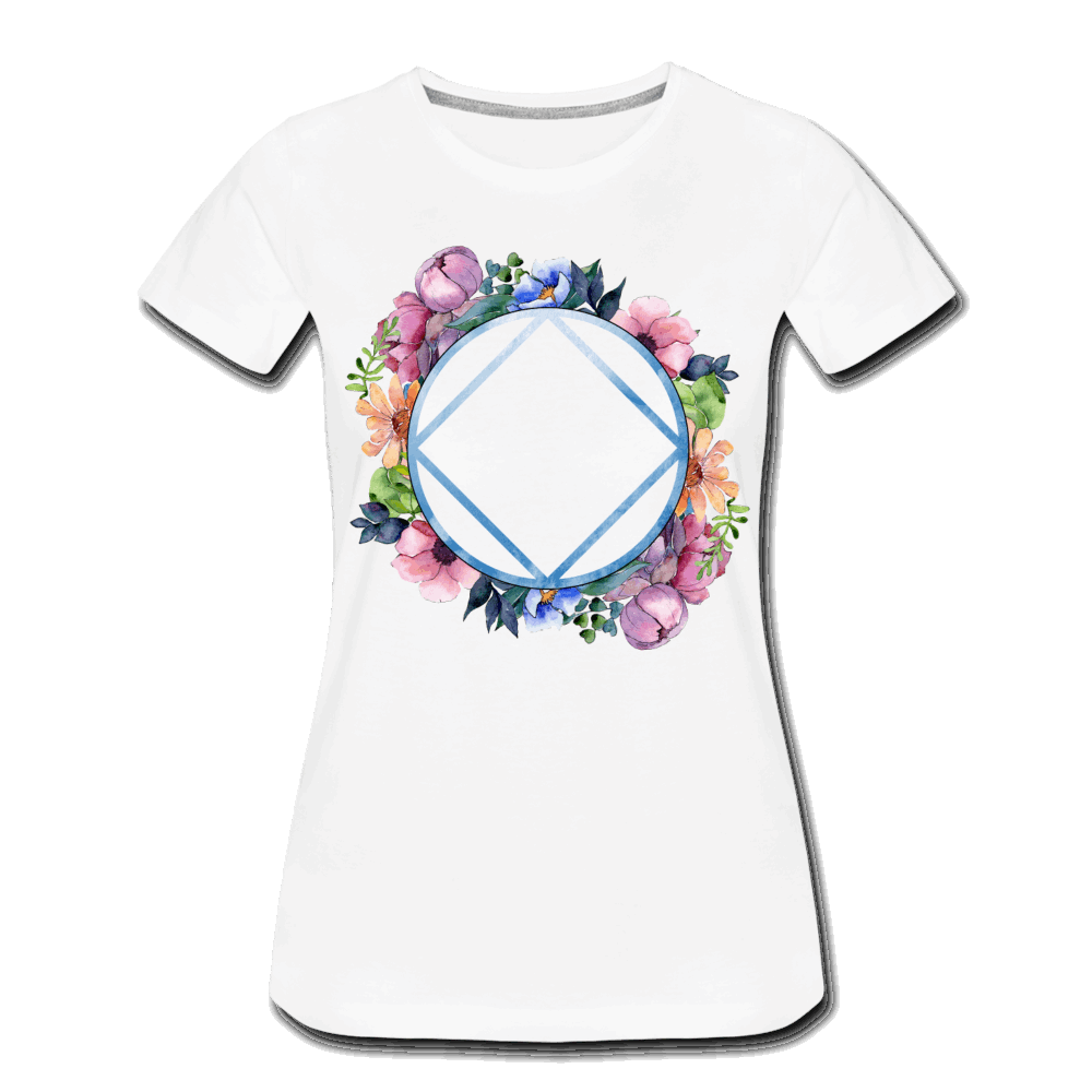 NA Floral Premium T-Shirt - white