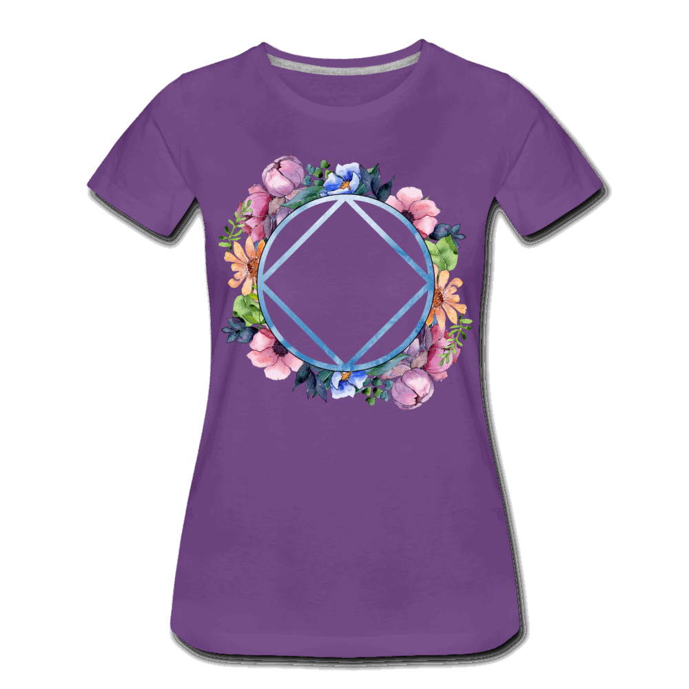 NA Floral Premium T-Shirt - purple
