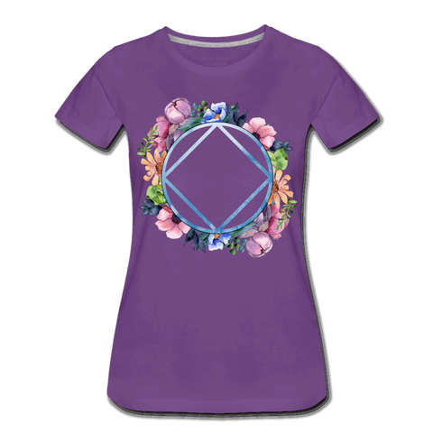 NA Floral Premium T-Shirt - purple