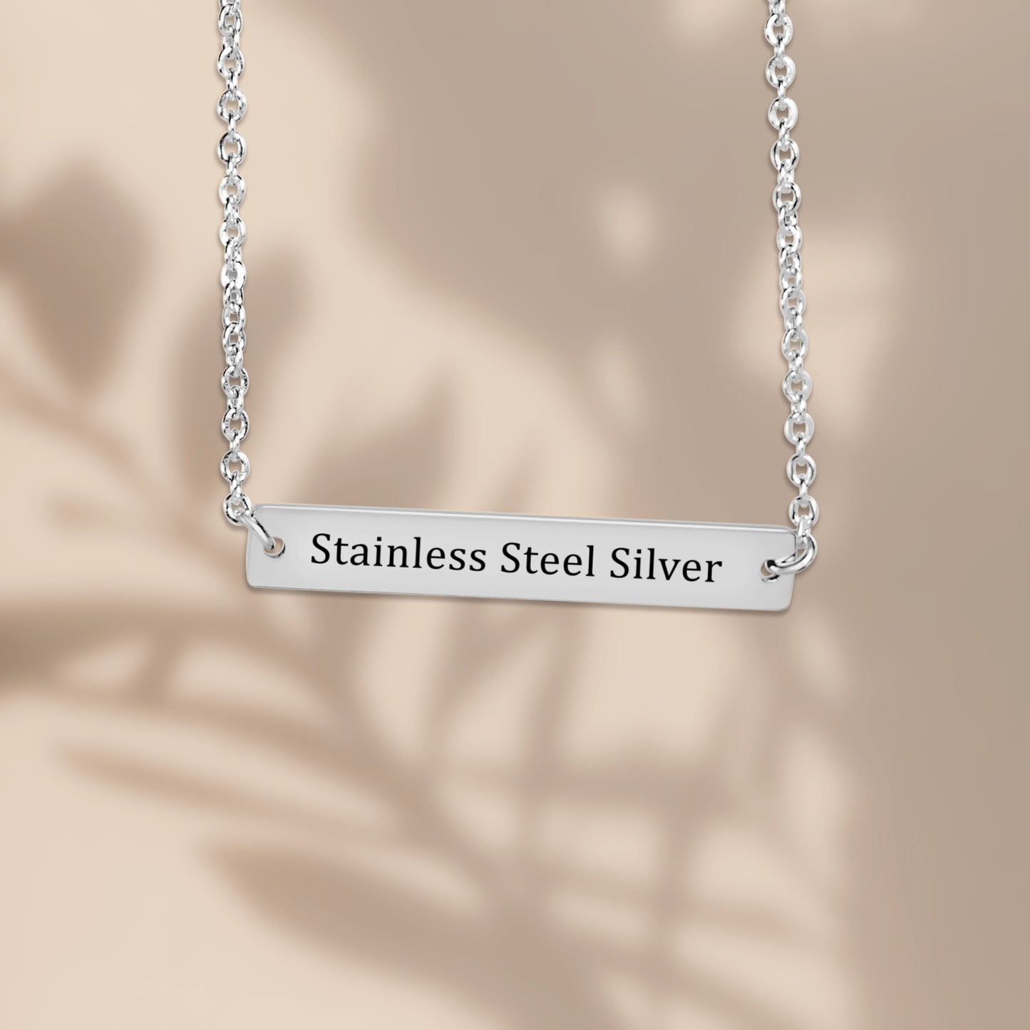 Sober Queen Morse Code Horizontal Bar Necklace
