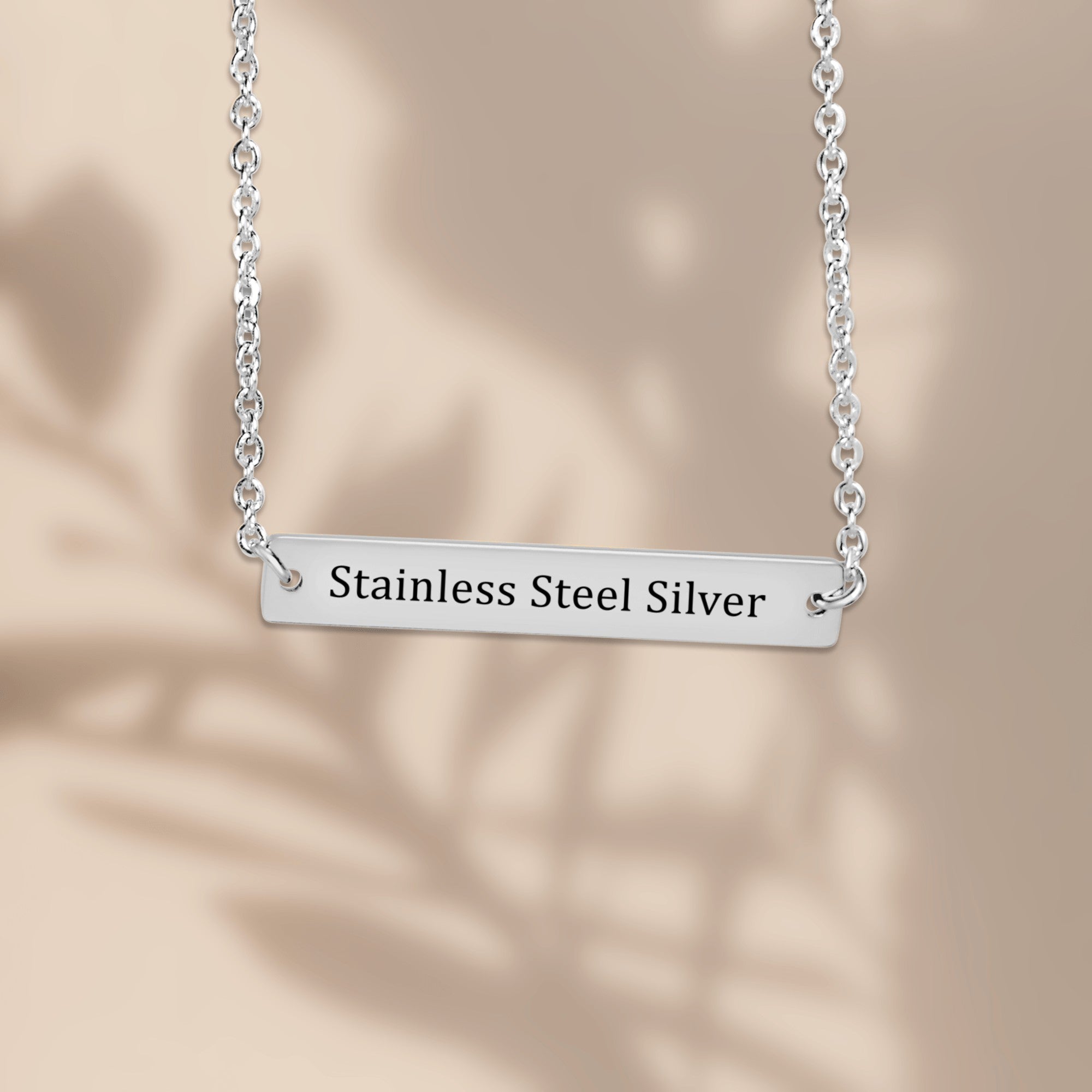 Sober Queen Morse Code Horizontal Bar Necklace