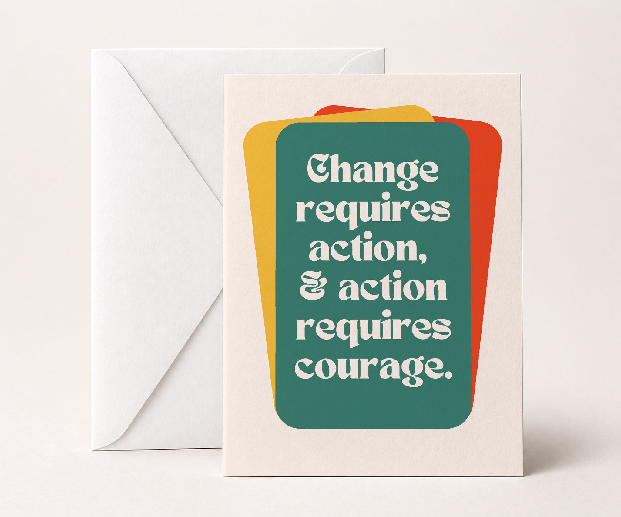 Change Requires Action Recovery Greeting Card