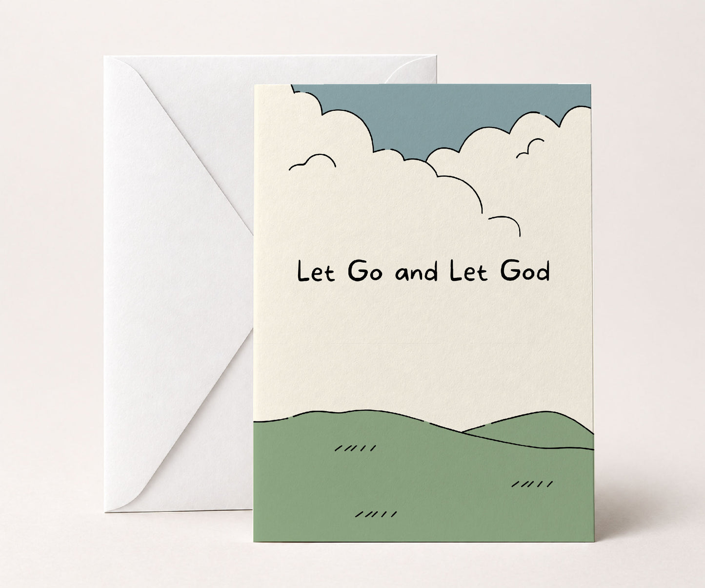 Let Go and Let God Recovery Greeting Card