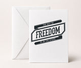 The Key to Freedom Is in the Steps Greeting Card