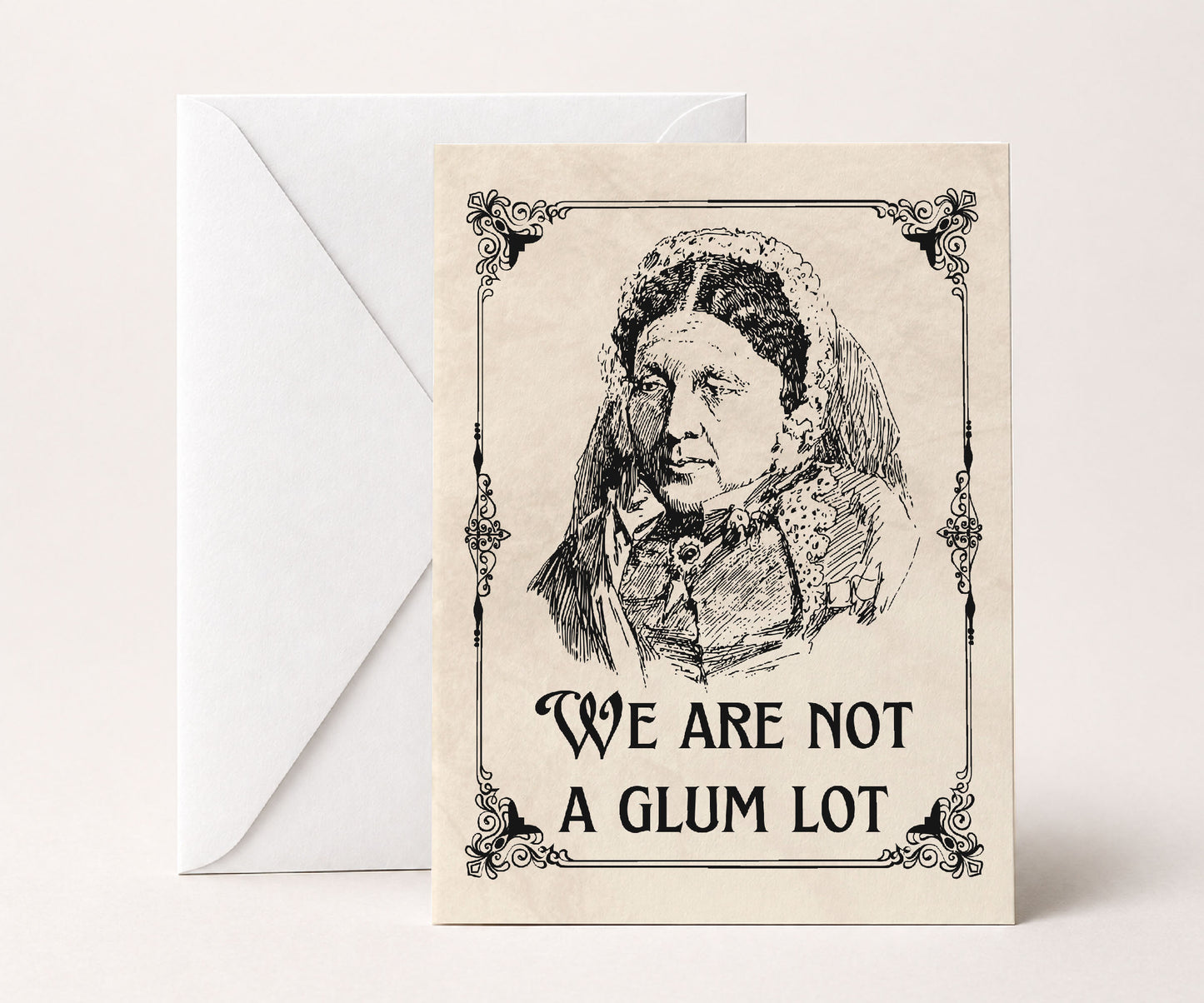 We Are Not a Glum Lot AA Recovery Greeting Card