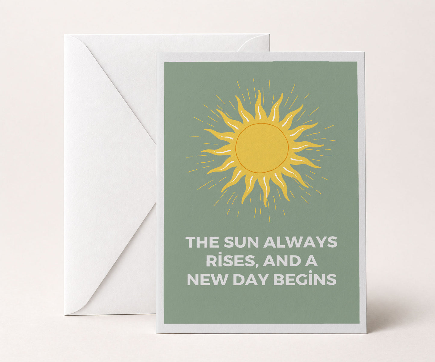 The Sun Always Rises New Day Recovery Greeting Card