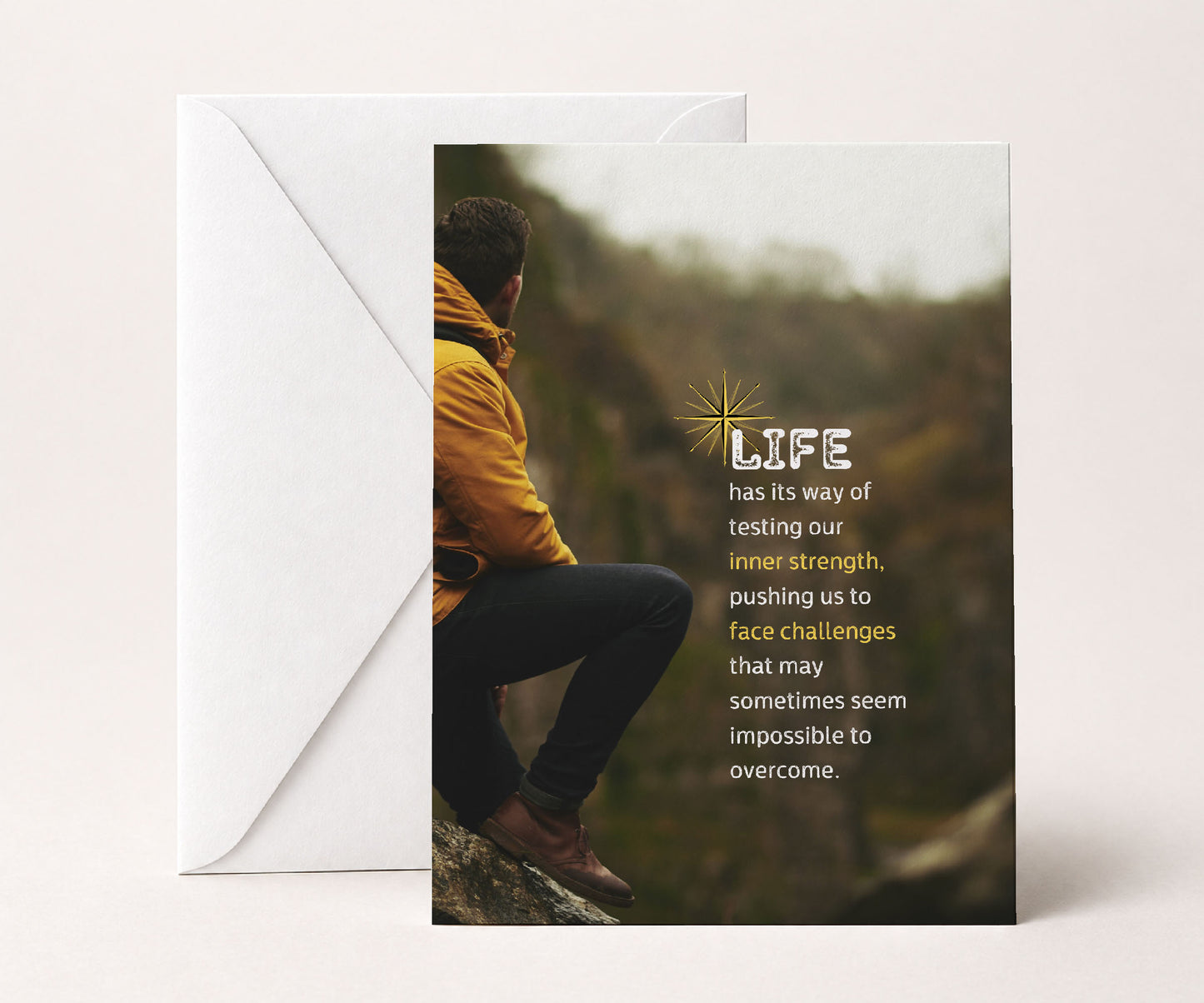 Life Has Its Way of Testing Our Strength Greeting Card