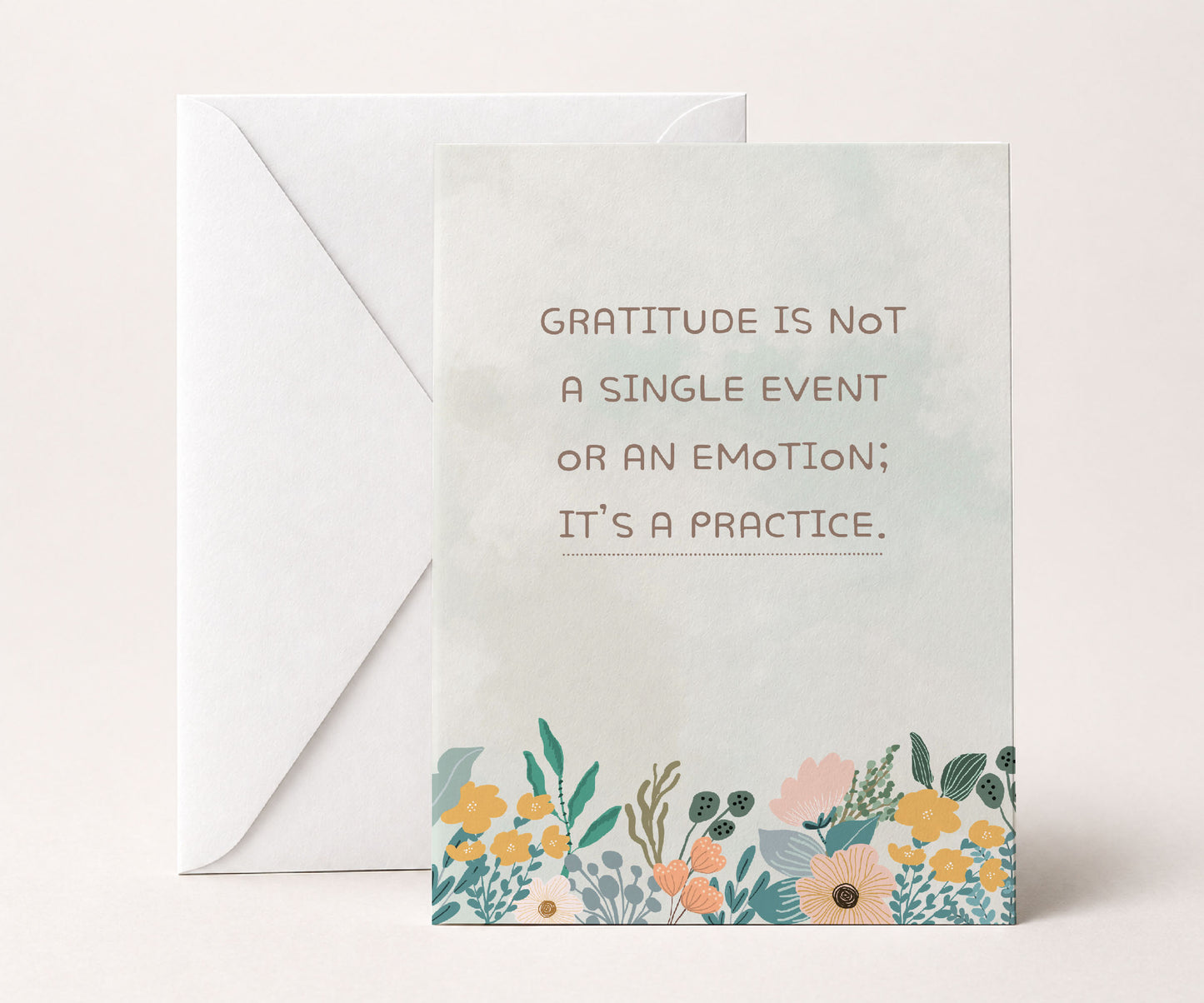 Gratitude Is a Practice Recovery Greeting Card