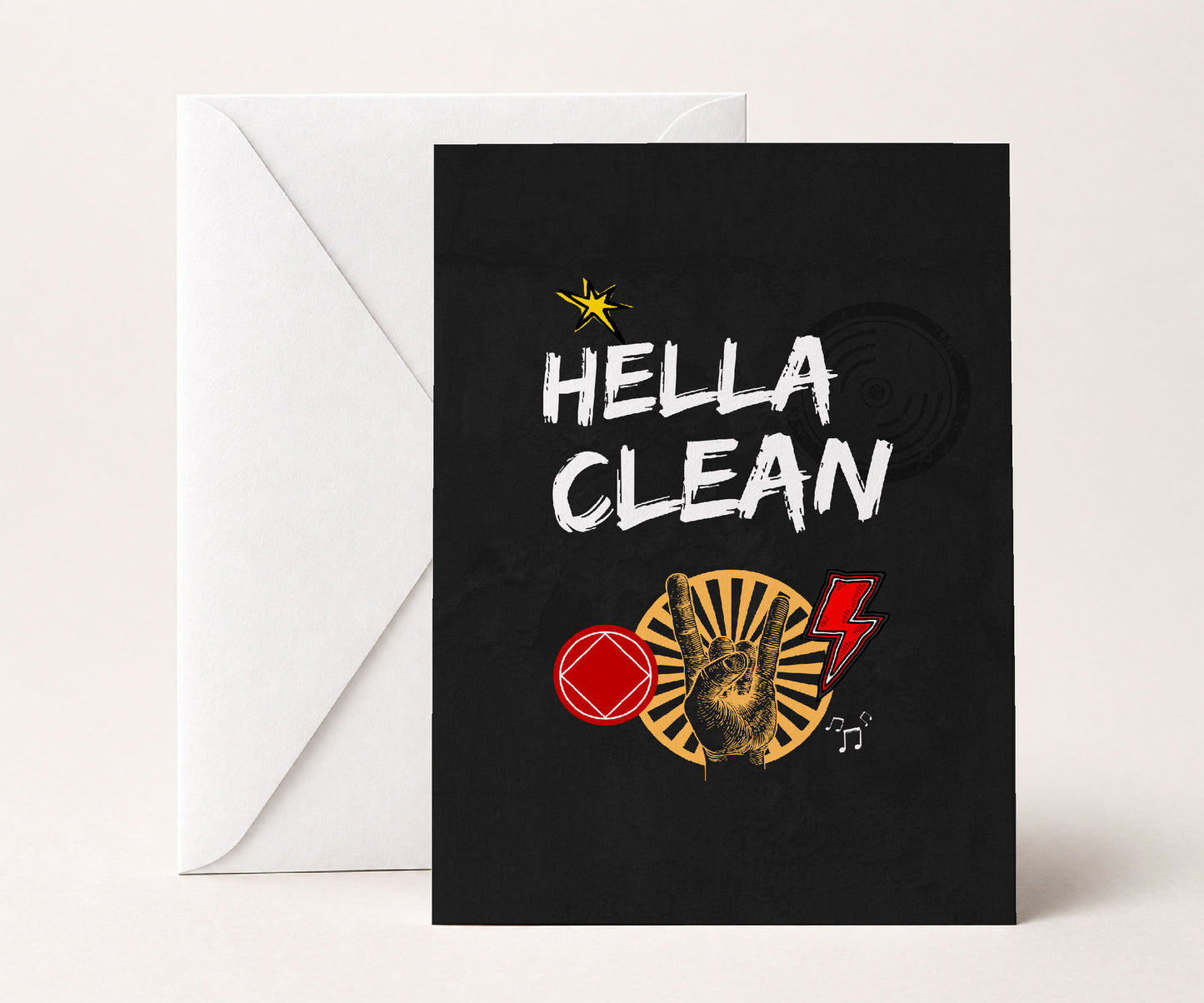 Hella Clean NA Recovery Greeting Card