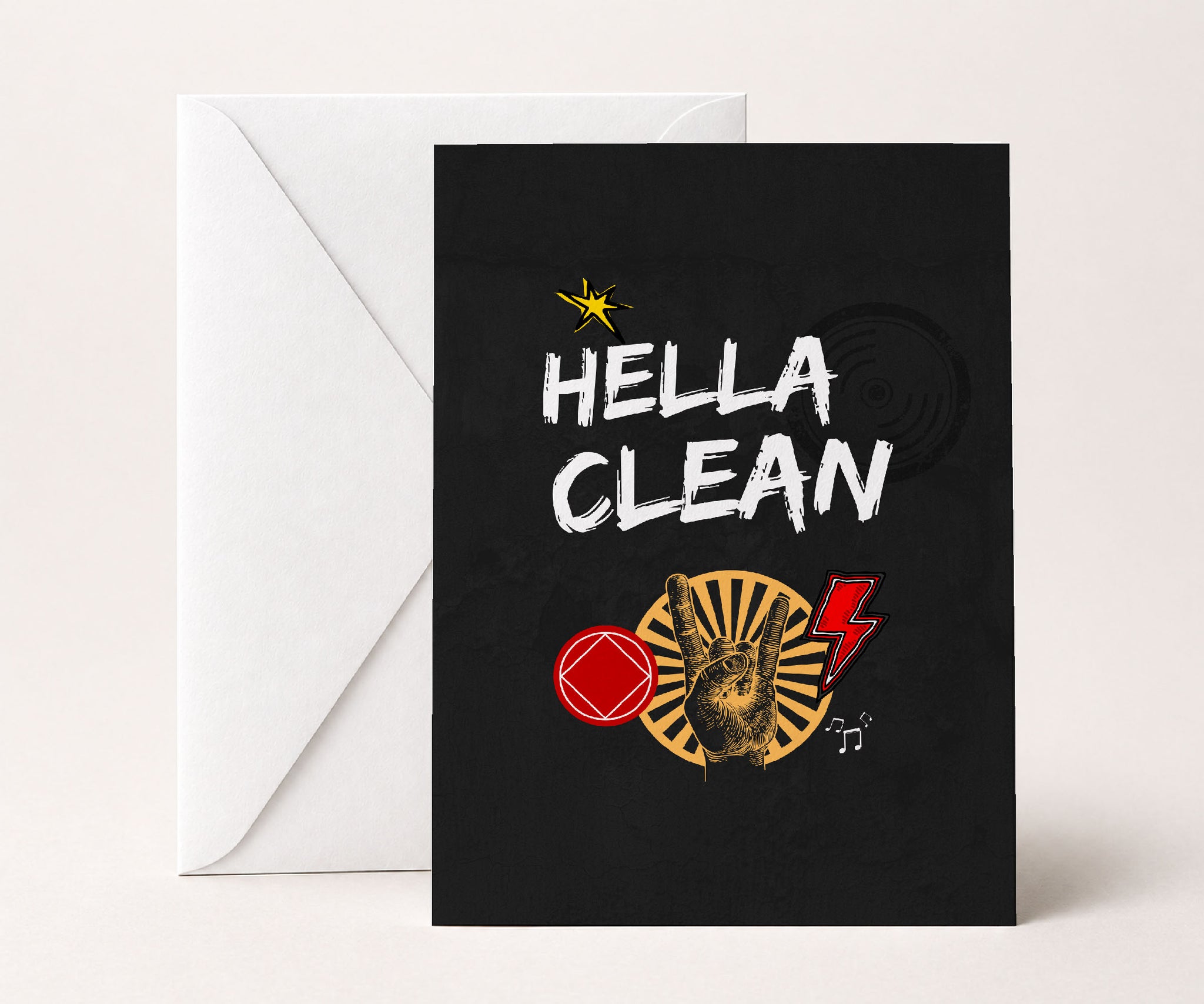 Hella Clean NA Recovery Greeting Card