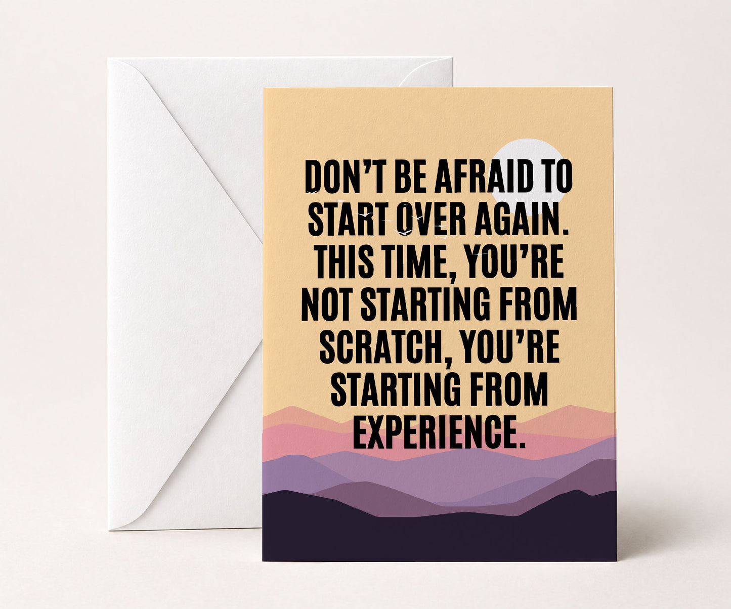 Start Over From Experience Recovery Greeting Card