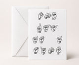 One Day at a Time ASL Sign Language Recovery Card