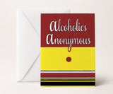 Alcoholics Anonymous Big Book Greeting Card — AA Gift