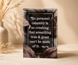 No Personal Calamity Bill W. Quote AA Recovery Card