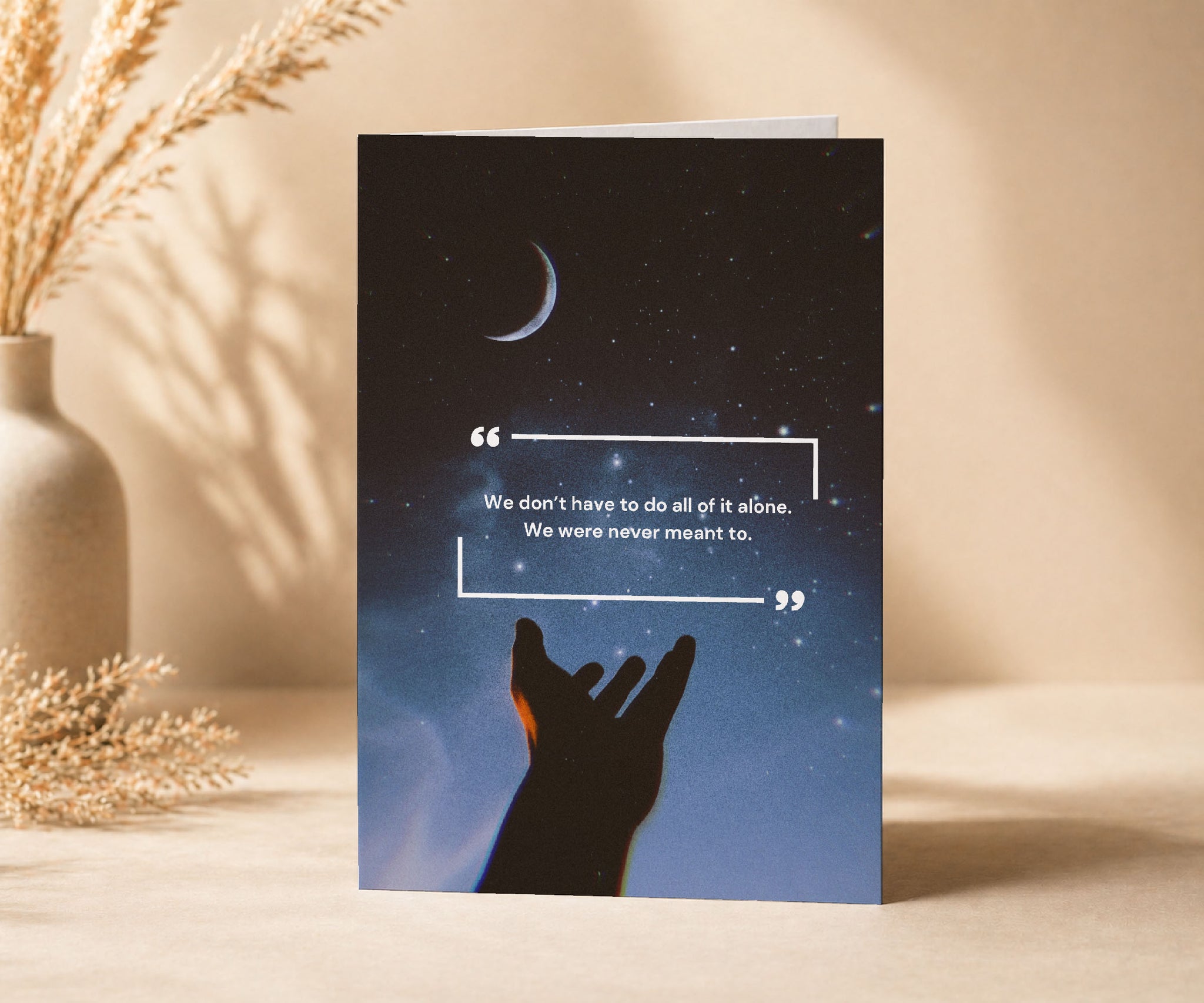 We Were Never Meant to Do It Alone Recovery Card