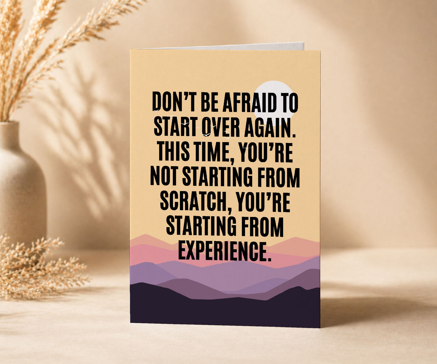 Start Over From Experience Recovery Greeting Card