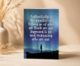 Authenticity Recovery Greeting Card — Letting Go