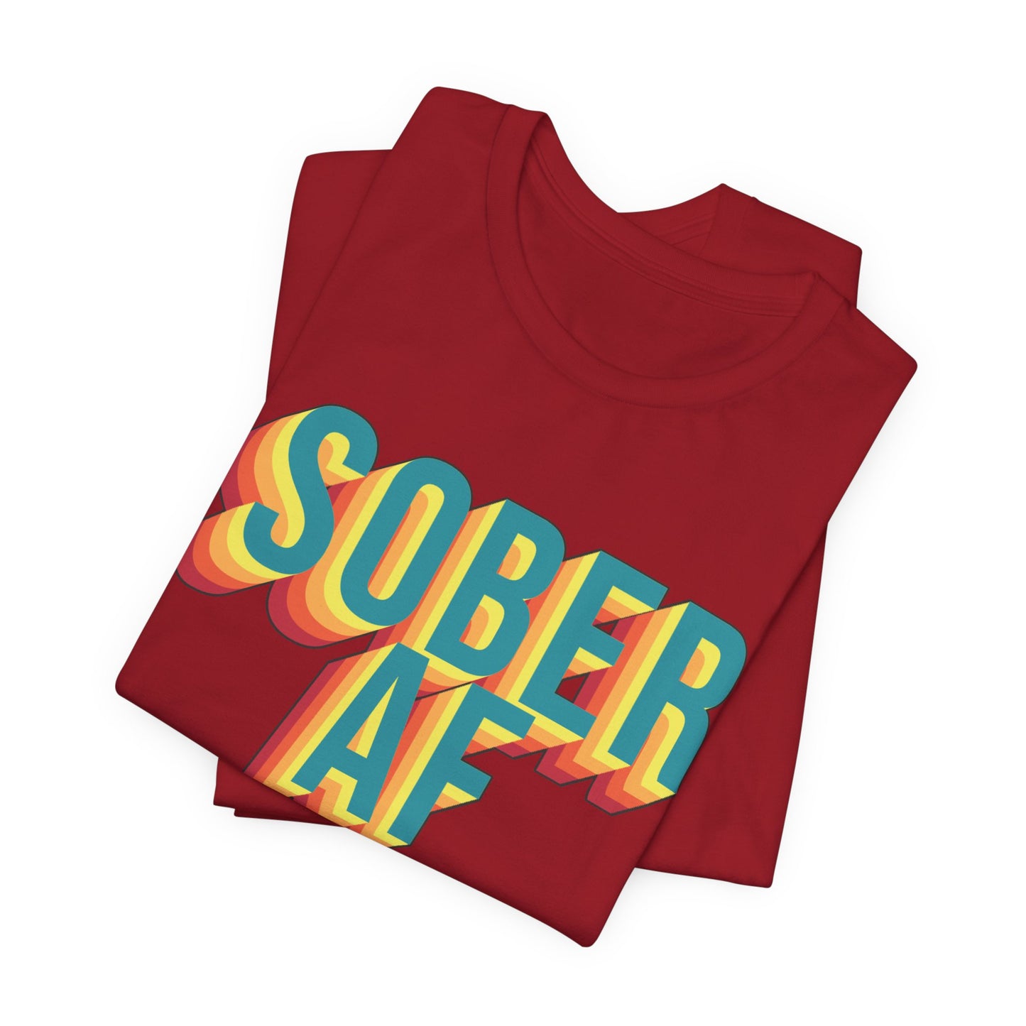 Sober AF Retro Recovery Tee Shirt Gift