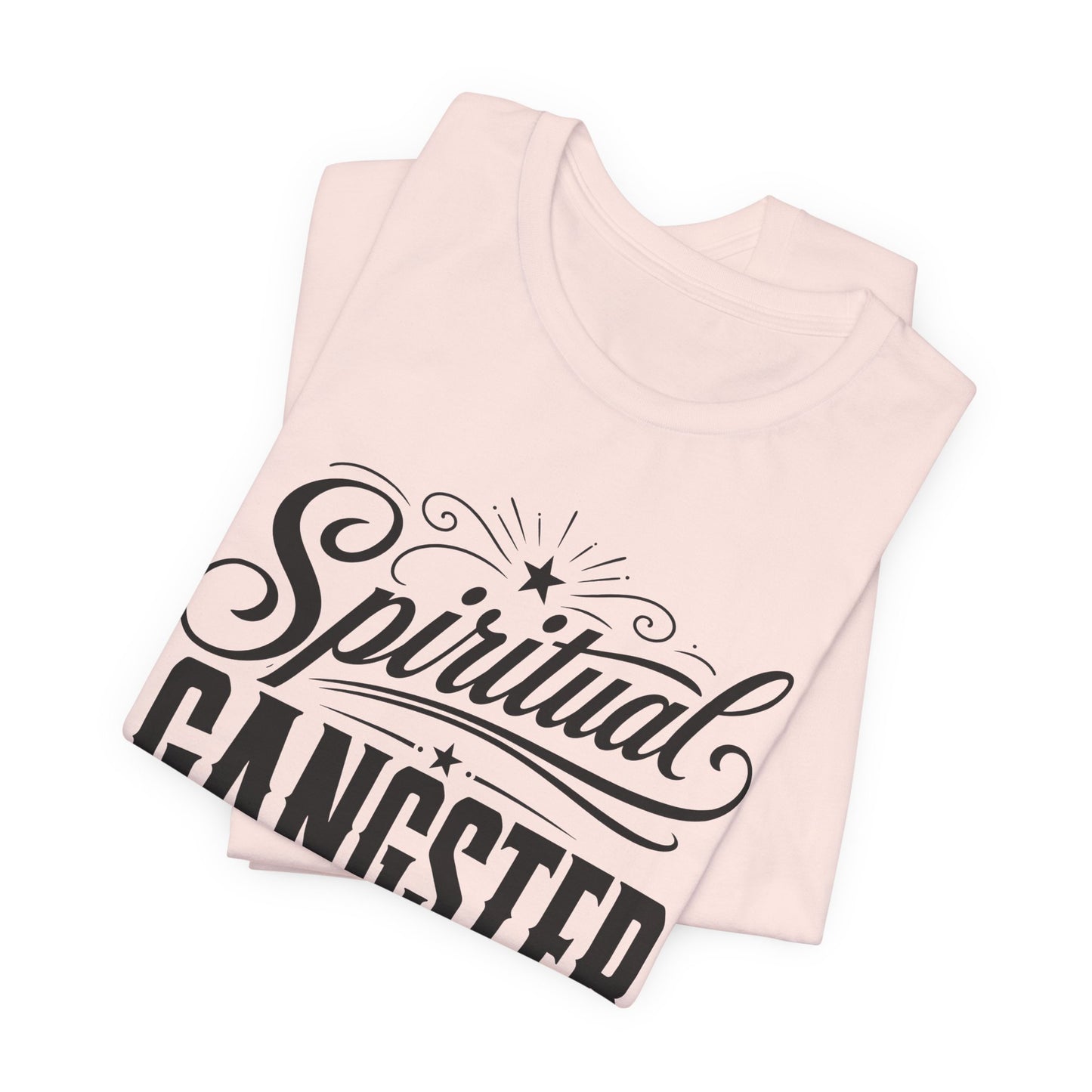 Spiritual Gangster recovery T-shirt product mockup