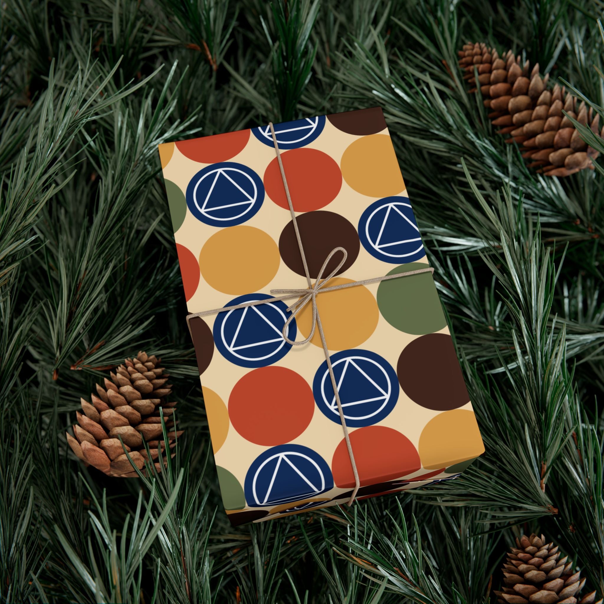 Retro Mod AA Recovery Gift Wrap | AA Paper