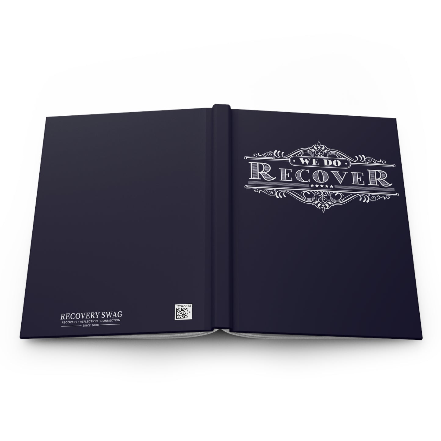 We Do Recover Vintage Hardcover Journal — Recovery Gift