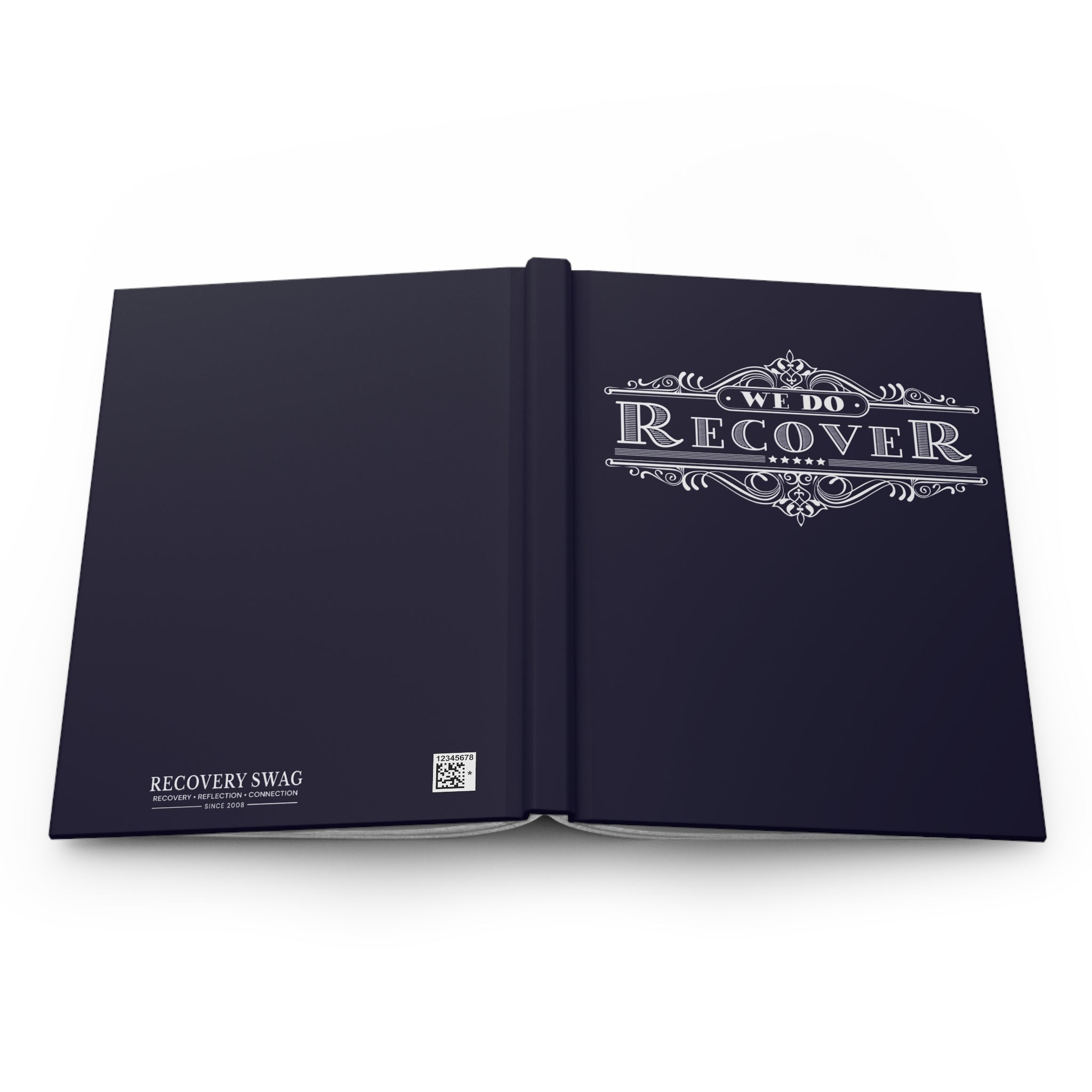 We Do Recover Vintage Hardcover Journal — Recovery Gift