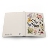 Step Nine Floral Hardcover Journal — Recovery Step Work Notebook