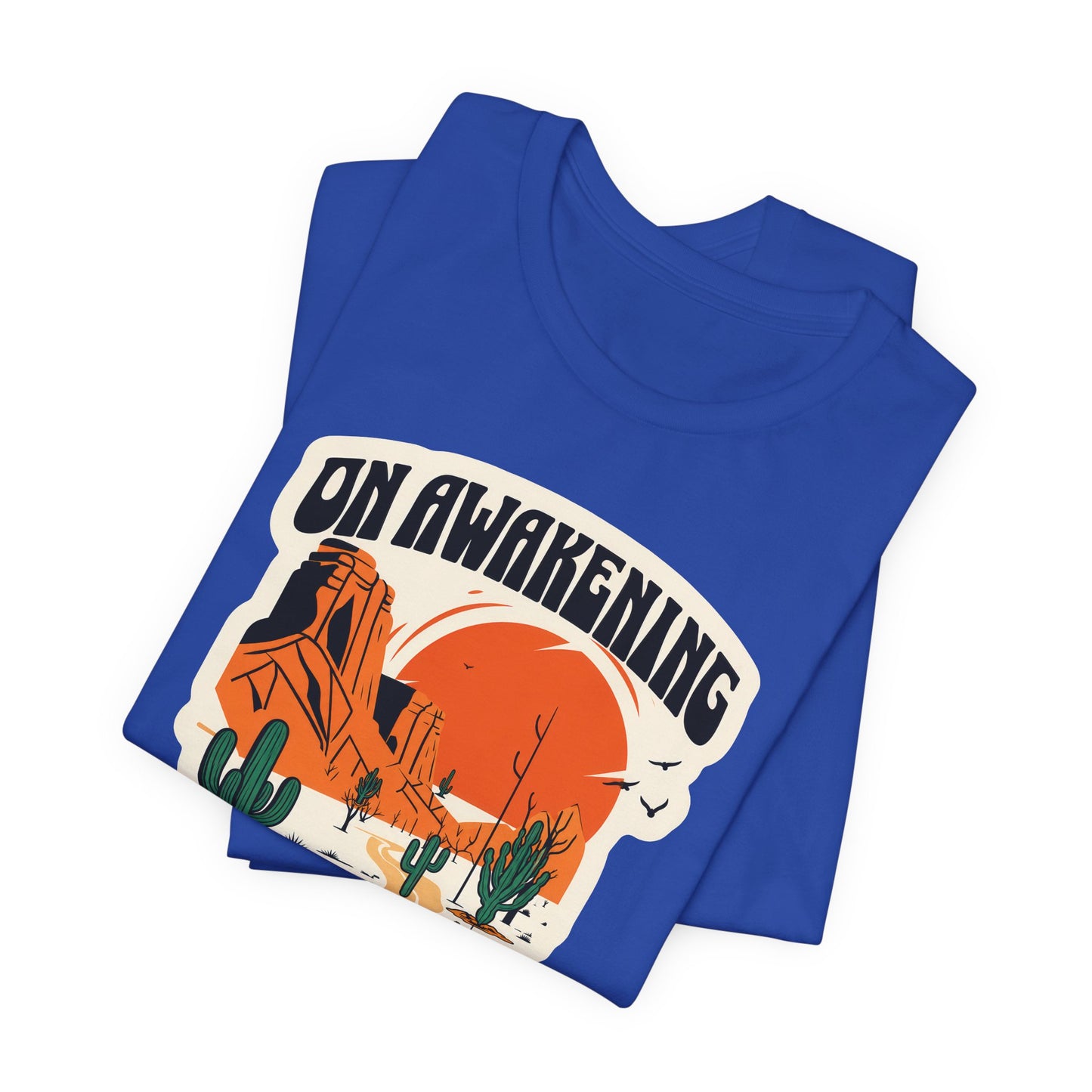 On Awakening recovery T-shirt product mockup