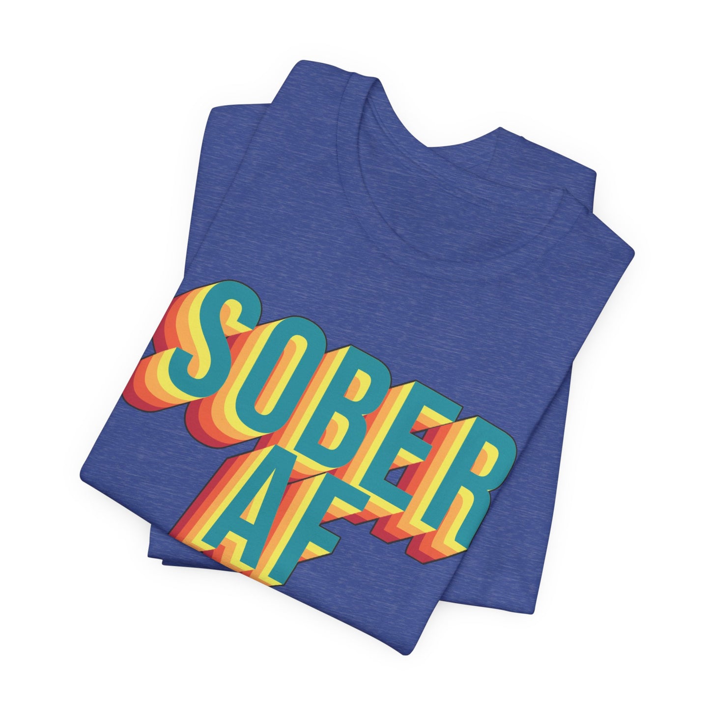 Sober AF Retro Recovery Tee Shirt Gift