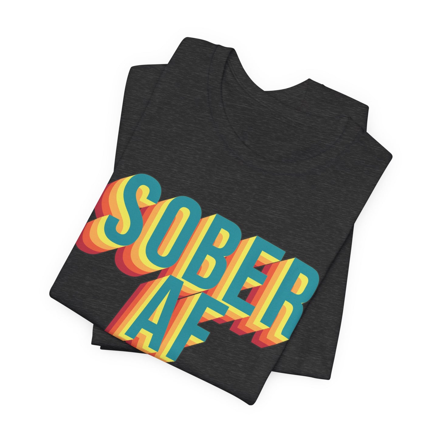 Sober AF Retro Recovery Tee Shirt Gift