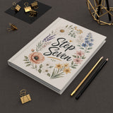 Step Seven Floral Hardcover Journal — Recovery Step Work Notebook
