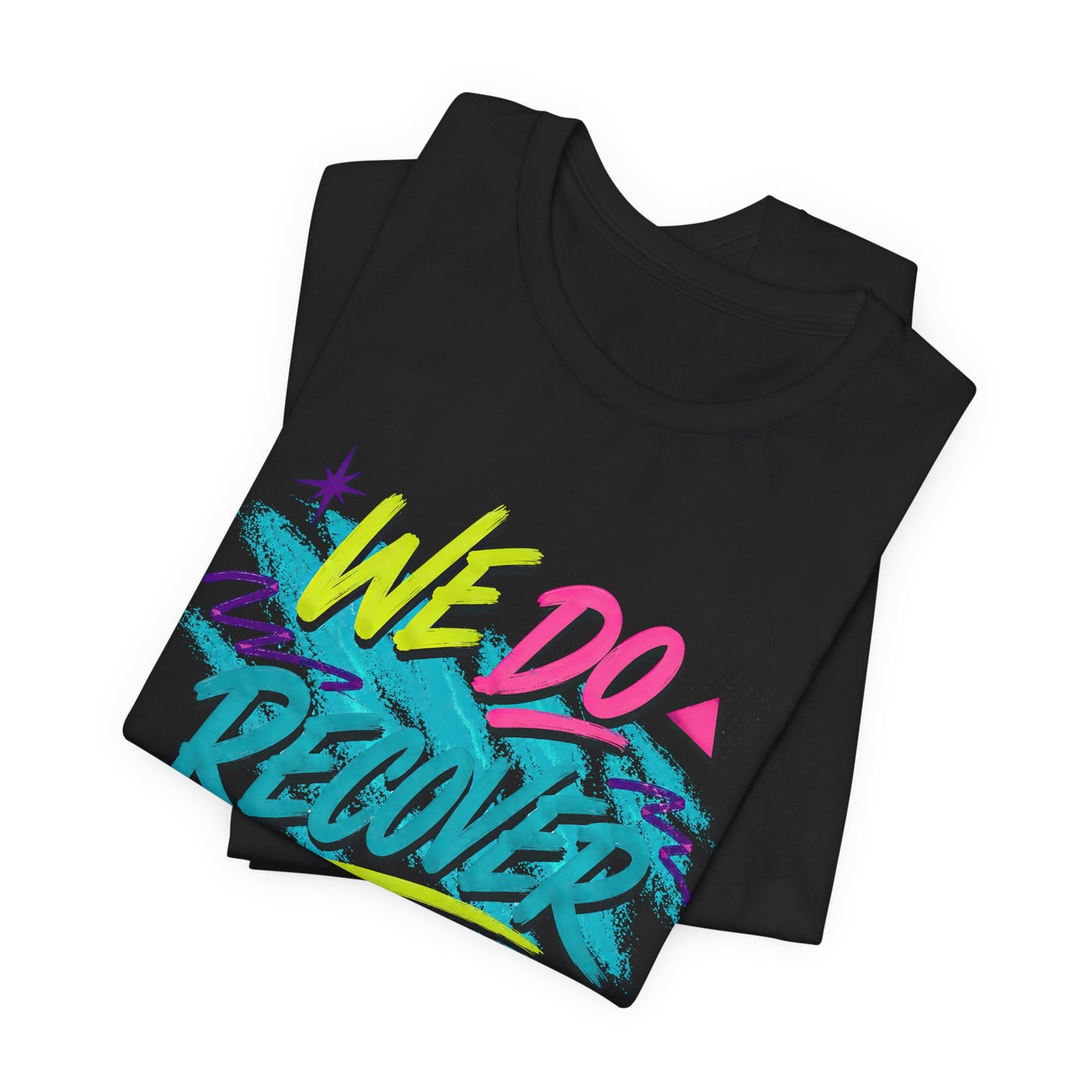90s We Do Recover recovery tee additional mockup