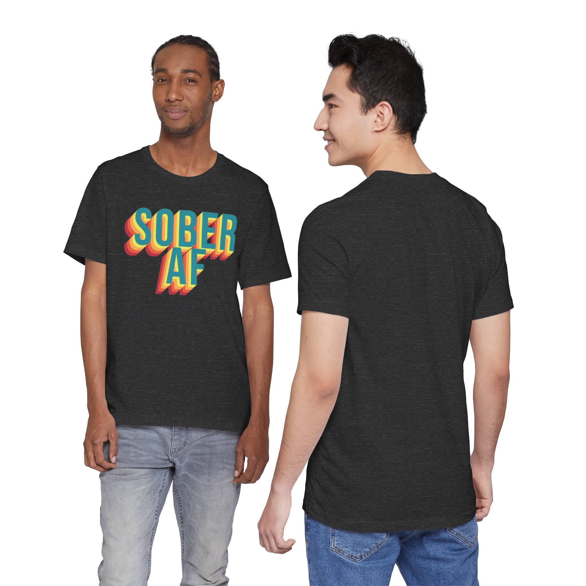 Sober AF Retro Recovery Tee Shirt Gift