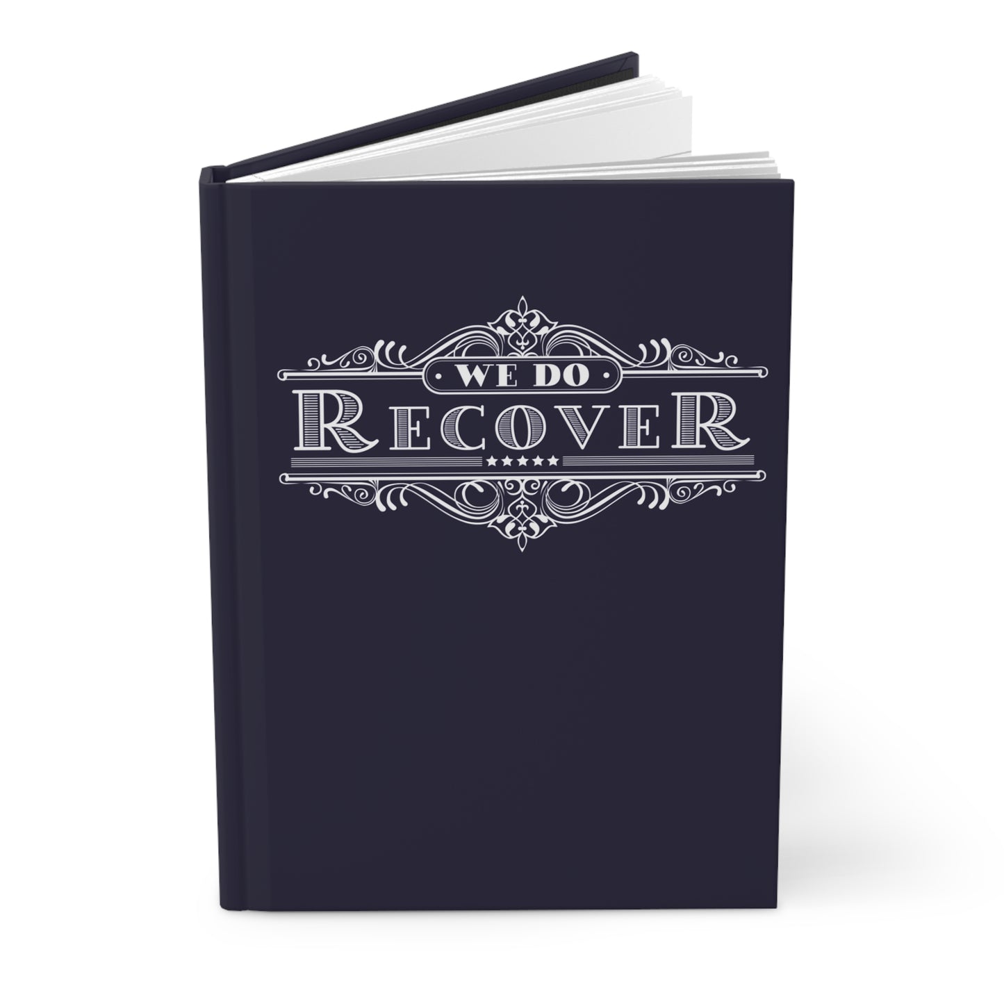We Do Recover Vintage Hardcover Journal — Recovery Gift