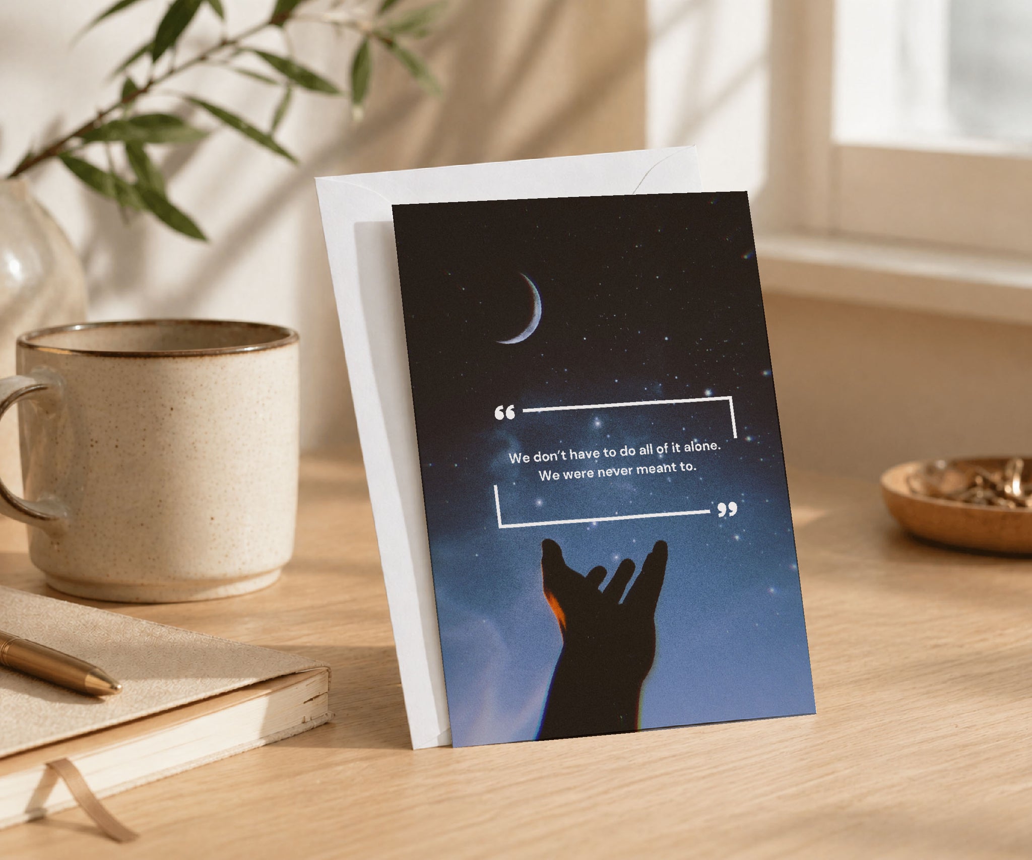 We Were Never Meant to Do It Alone Recovery Card