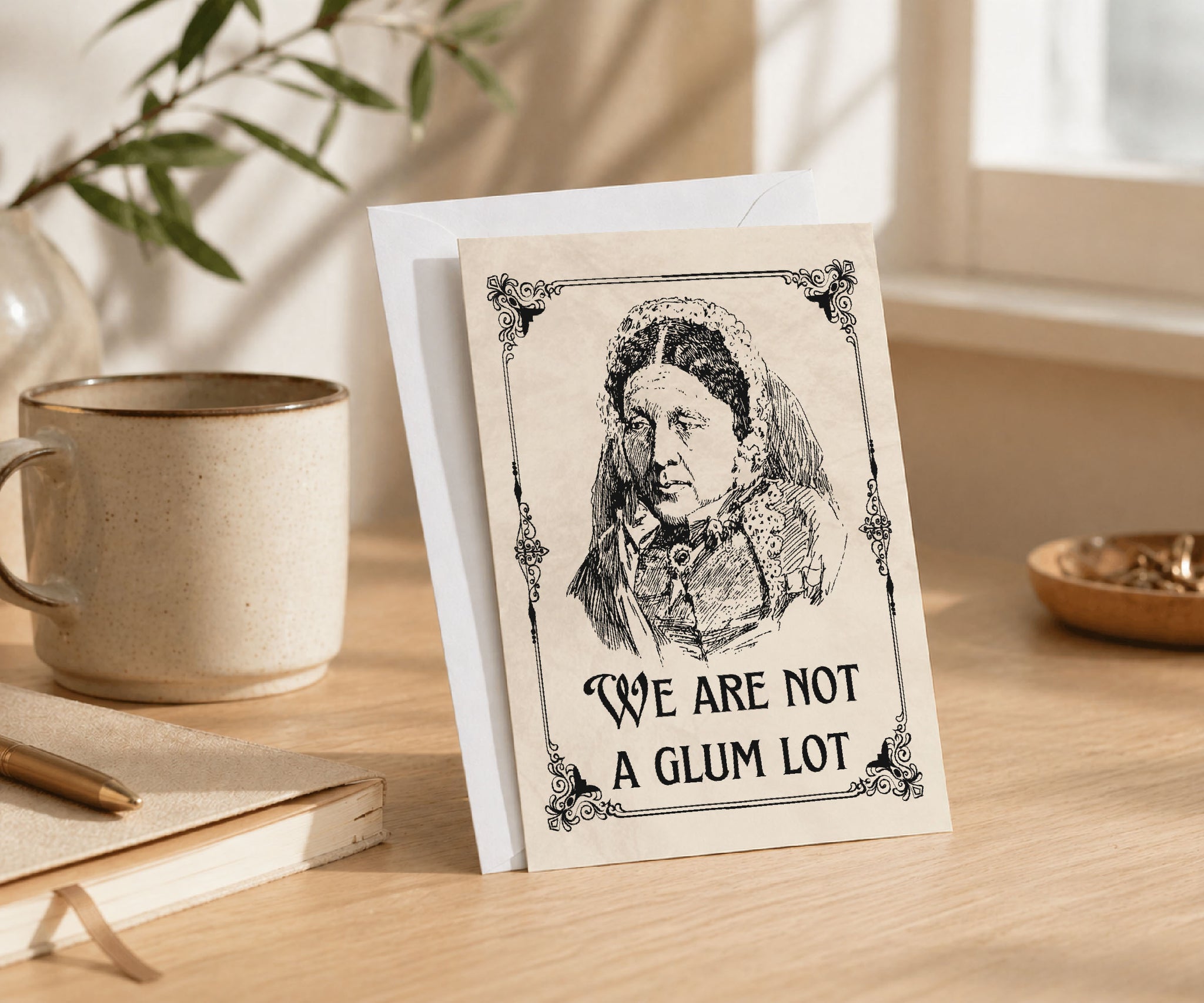 We Are Not a Glum Lot AA Recovery Greeting Card