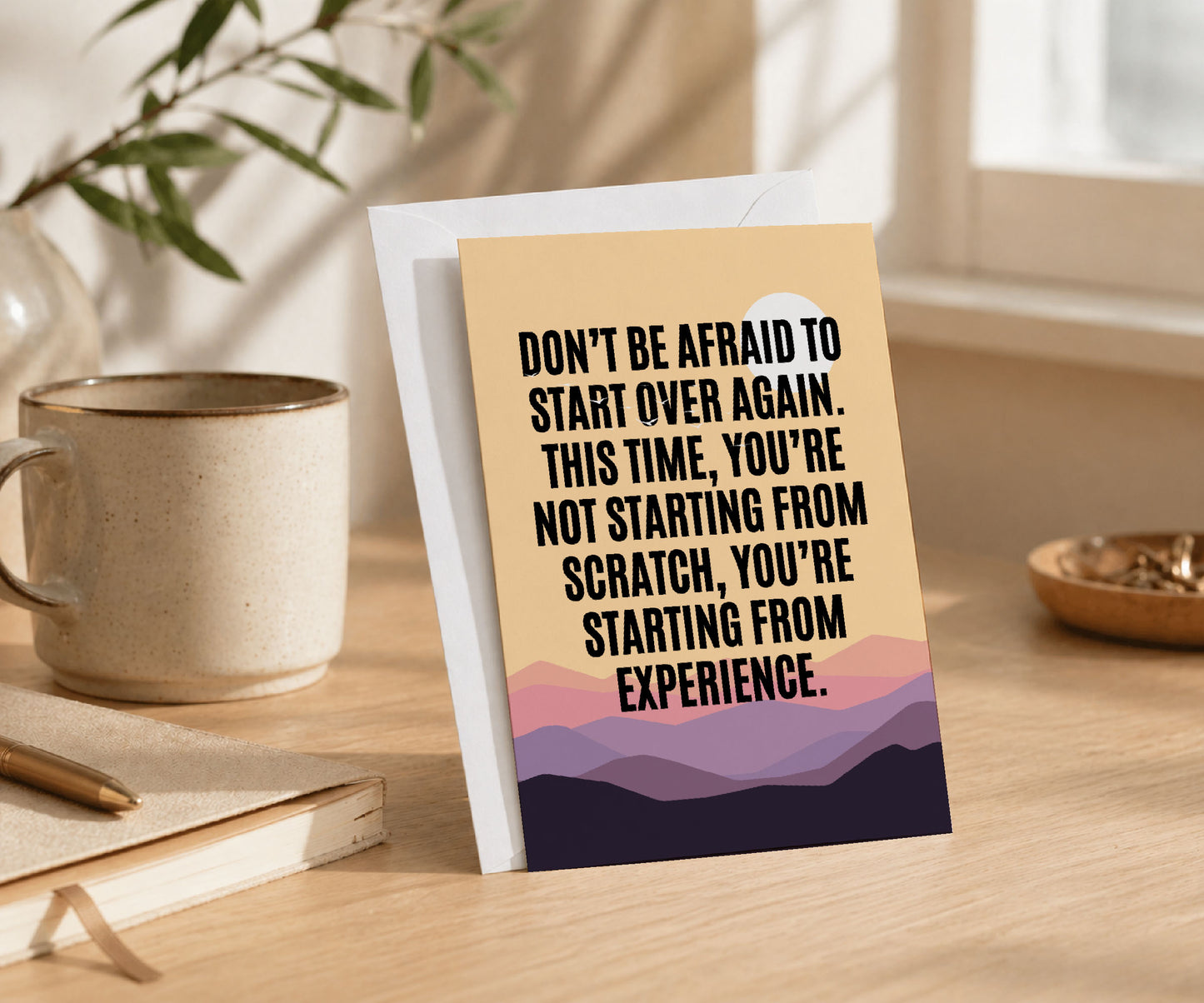 Start Over From Experience Recovery Greeting Card