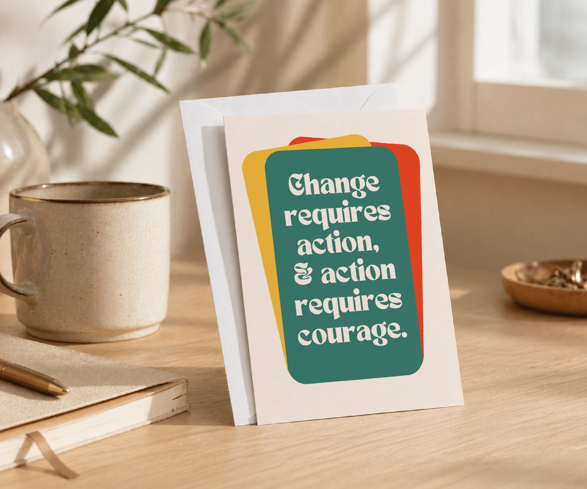 Change Requires Action Recovery Greeting Card