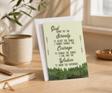 Serenity Prayer Greeting Card — Recovery Gift for AA, Al-Anon