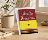 Alcoholics Anonymous Big Book Greeting Card — AA Gift