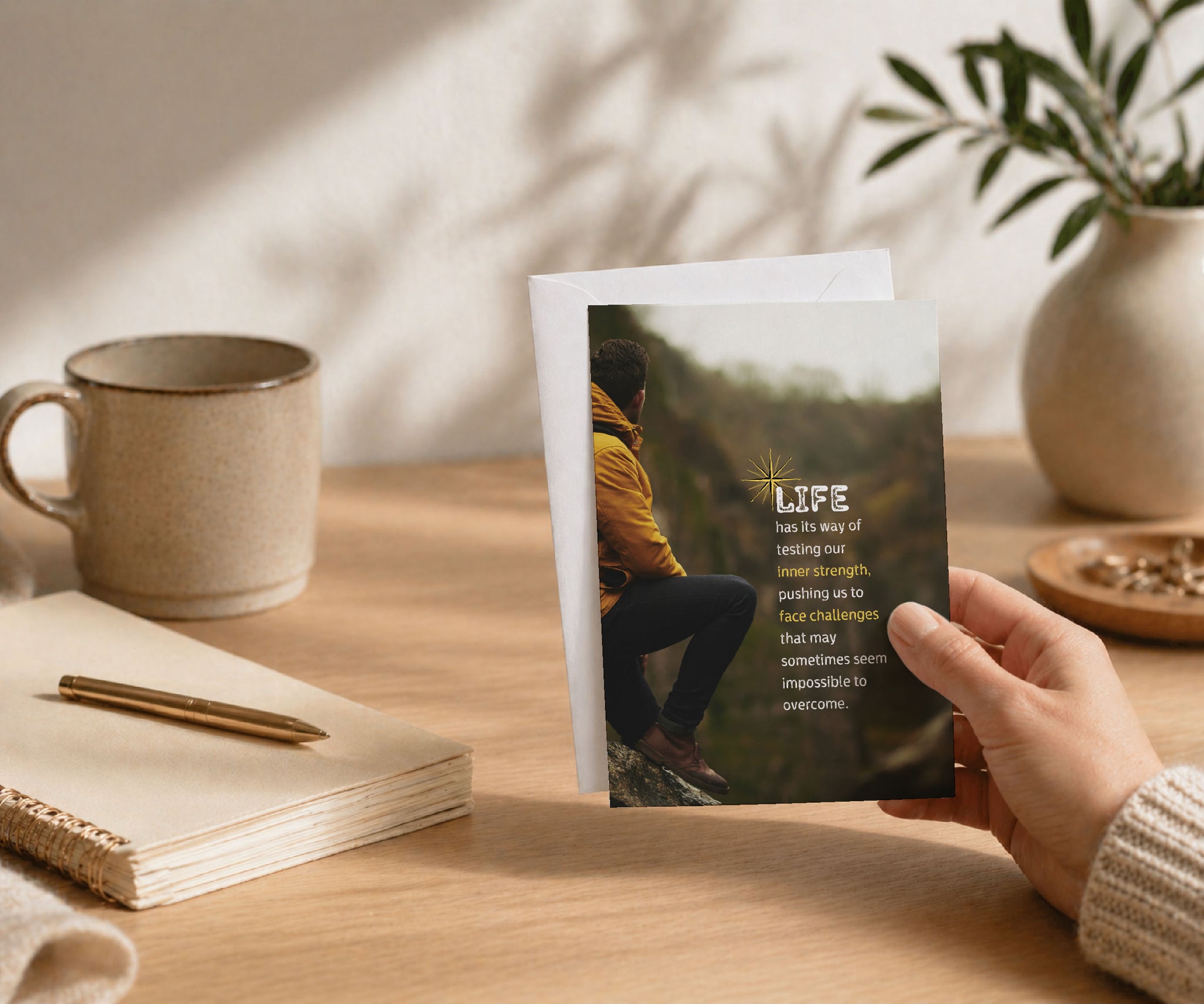 Life Has Its Way of Testing Our Strength Greeting Card