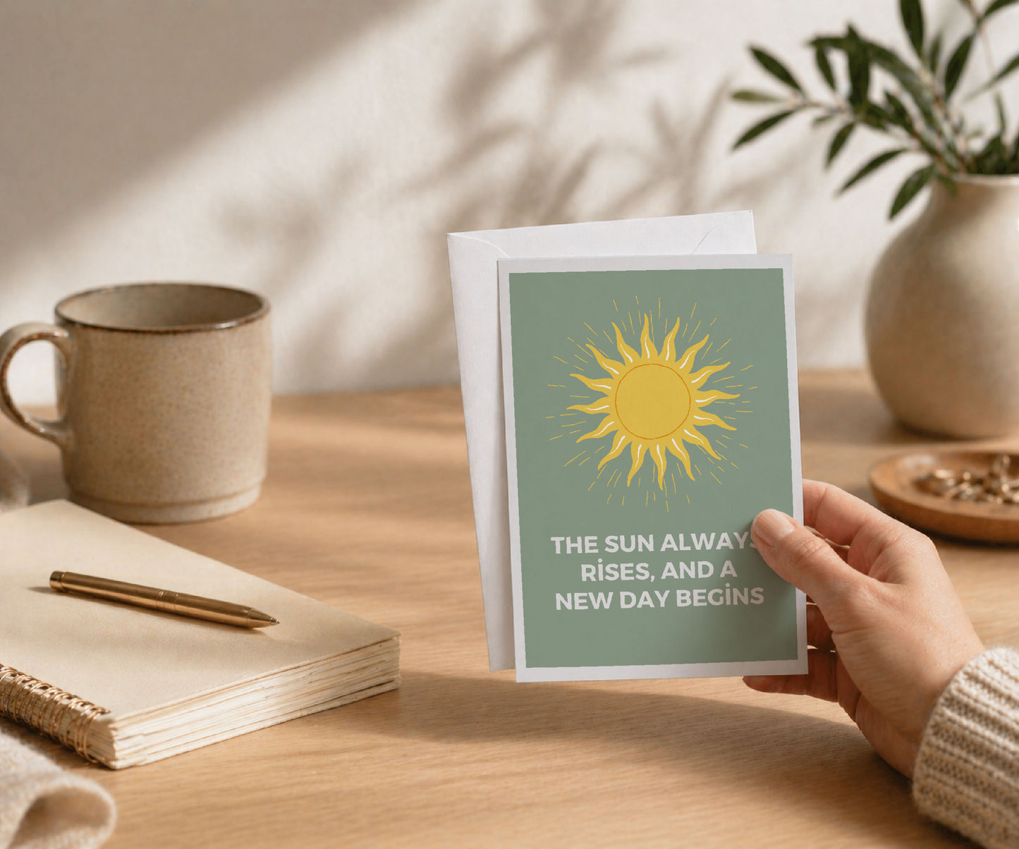 The Sun Always Rises New Day Recovery Greeting Card