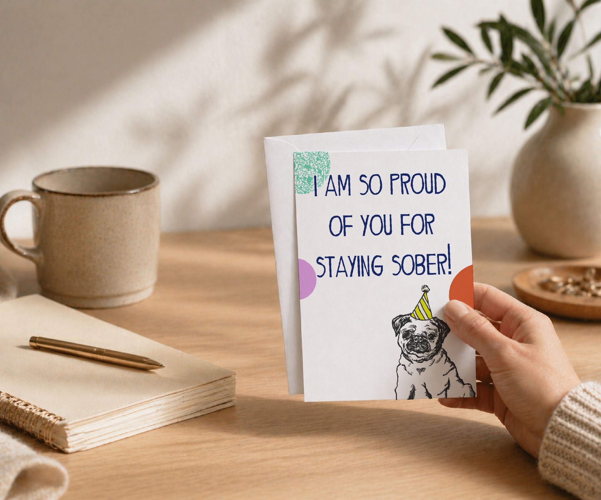 I Am So Proud of You for Staying Sober Recovery Card