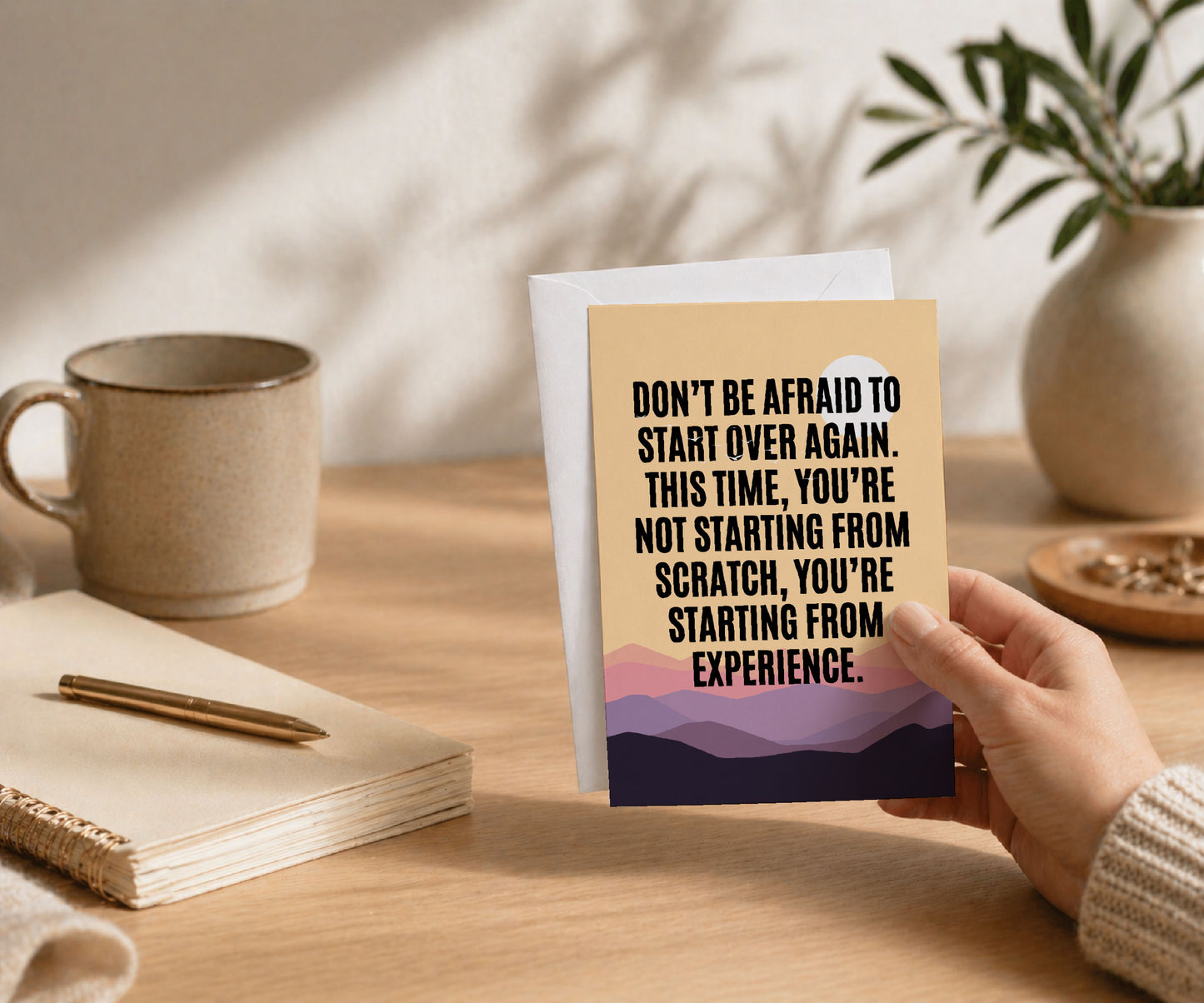 Start Over From Experience Recovery Greeting Card