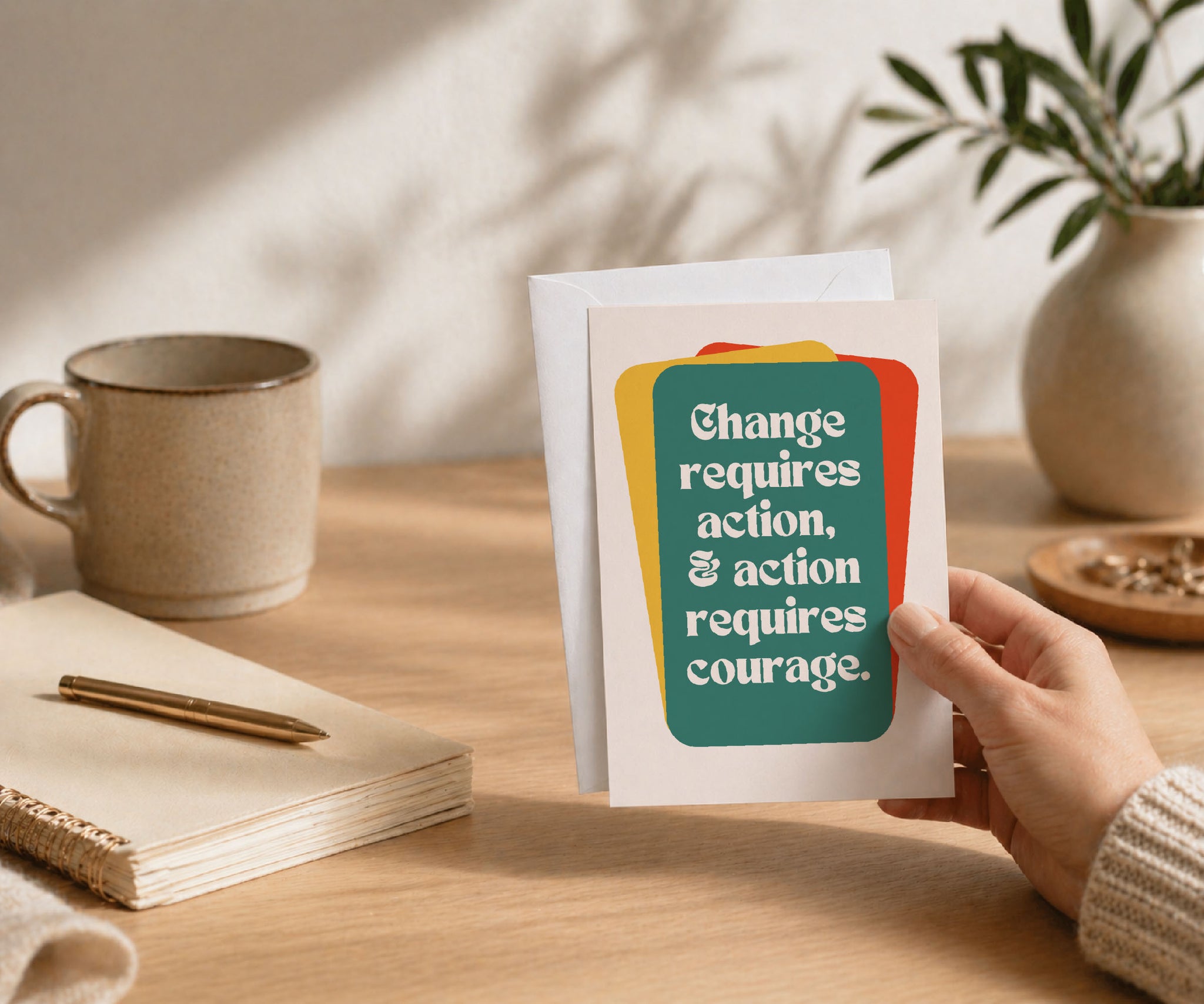 Change Requires Action Recovery Greeting Card