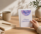 Happy Soberversary Disco Ball Recovery Greeting Card