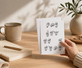 One Day at a Time ASL Sign Language Recovery Card