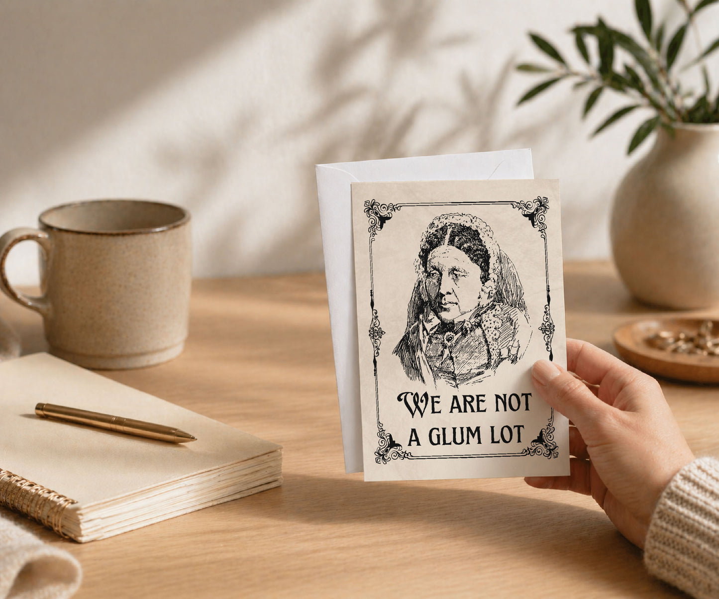 We Are Not a Glum Lot AA Recovery Greeting Card